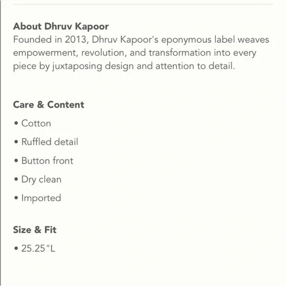 Anthropologie Dhruv Kapoor Cherries Sequin
Sleeveless Ruffled Button Blouse Top - Picture 9 of 9